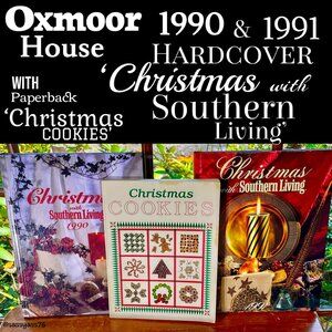 ▪️VTG▪️1990 1991 Hardcover Christmas SOUTHERN LIVING & Paperbk Christmas Cookies